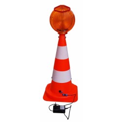 Con de avertizare cu lampa LED - 75 cm Con de avertizare cu lampa LED - 75 cm